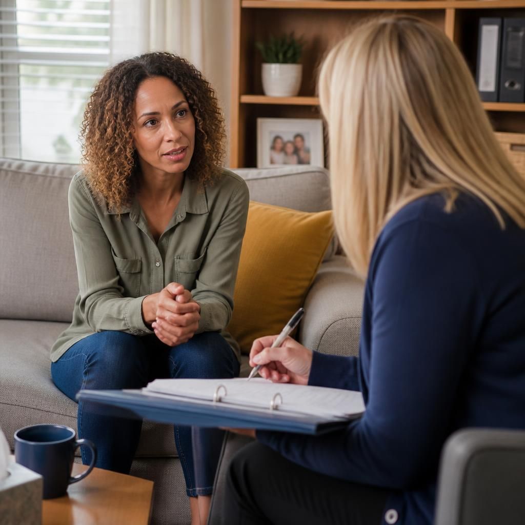 Foster carer discussing an additional allowance request with a supervising social worker