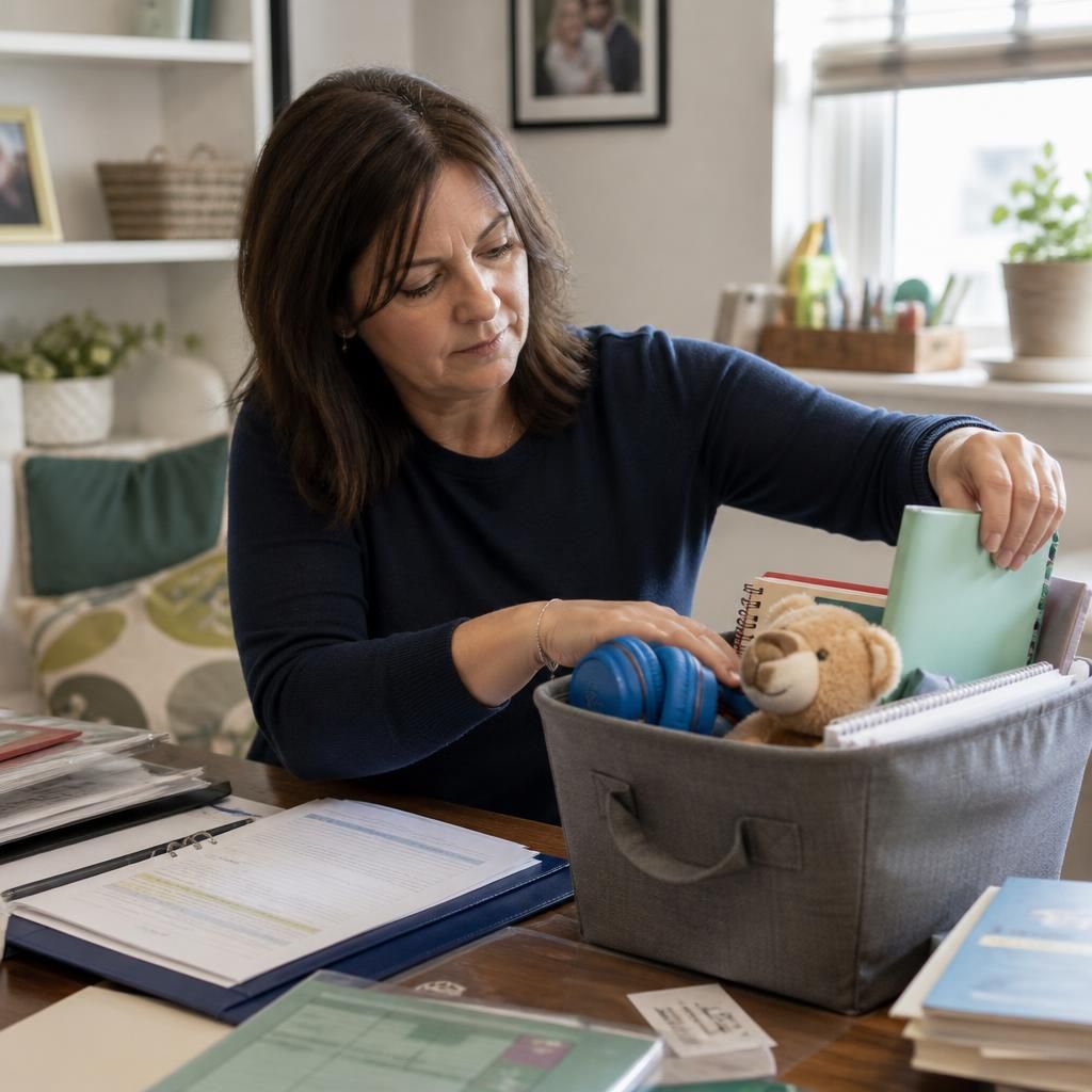 Foster carer organising resources for a child’s individual needs