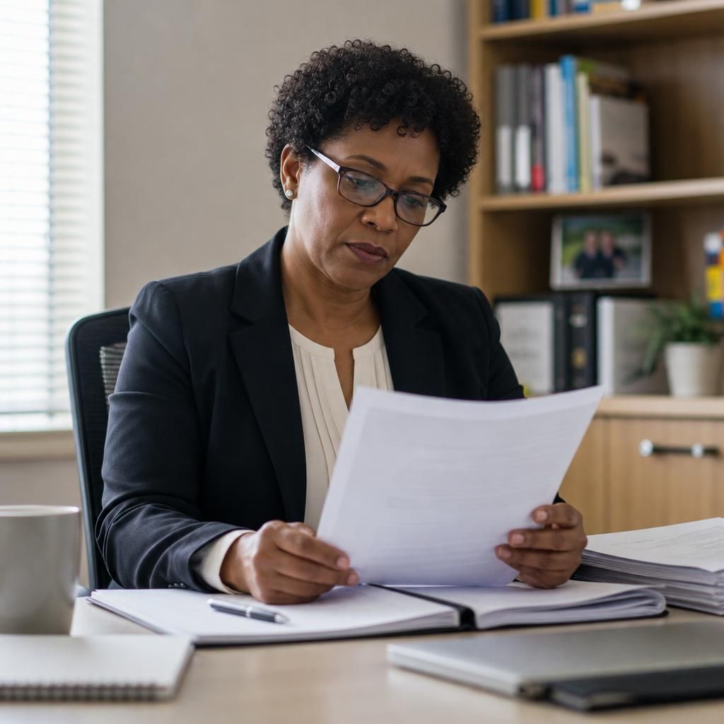 Agency decision-maker reviewing a foster carer assessment report and panel recommendation