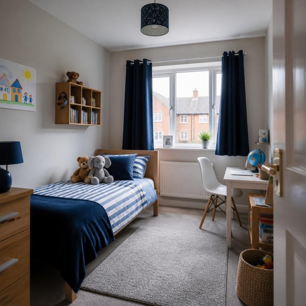 Rented family home with a child’s bedroom prepared for fostering