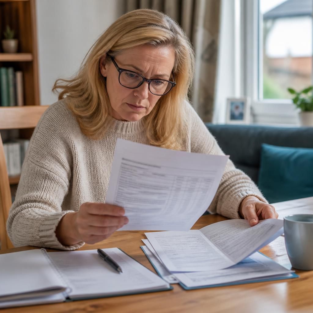 Kinship carer reviewing a payment statement and written support agreement